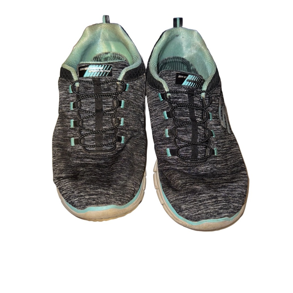 Skechers Gray and Mint Athletic Shoes
